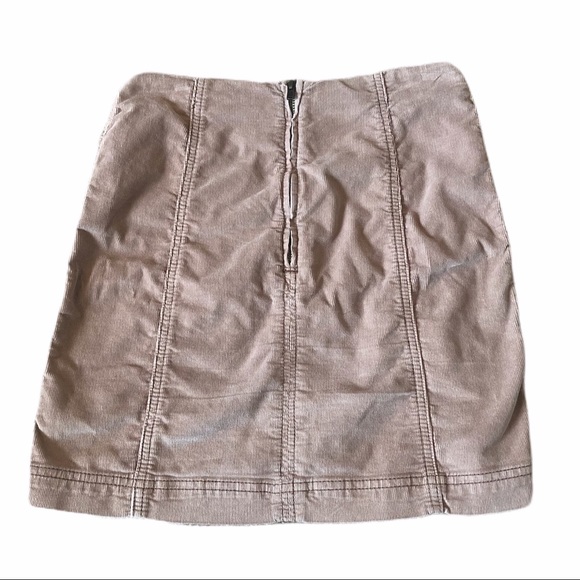 Free People Corduroy Modern Femme Skirt - Stone - Picture 4 of 11